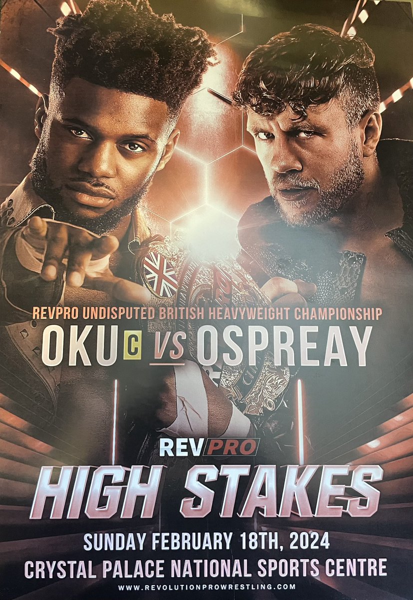 ShopRevPro's tweet image. Now available!

Official High Stakes 2024 Oku vs Ospreay Poster

shoprevpro.com/collections/po…