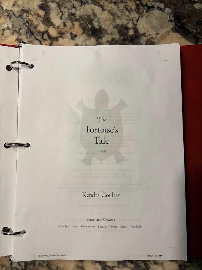 Pages! First pass pages of The Tortoise's Tale have arrived! My heart is both on these pages and overflowing! The Tortoise's Tale: A Novel will be published by Simon &amp; Schuster next year. #book #books #booklover #tortoise #joy #fiction #love