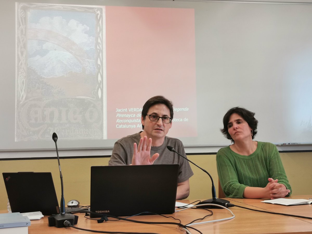 montetesmairal's tweet photo. Primera part de la jornada "Llegir Verdaguer" a @FilComUB. Comunicacions de Jordina Boix, Joan Santanach, Carme Barceló, Àlvar Valls i Roser Carol. https://t.co/Uns1YZAS2A