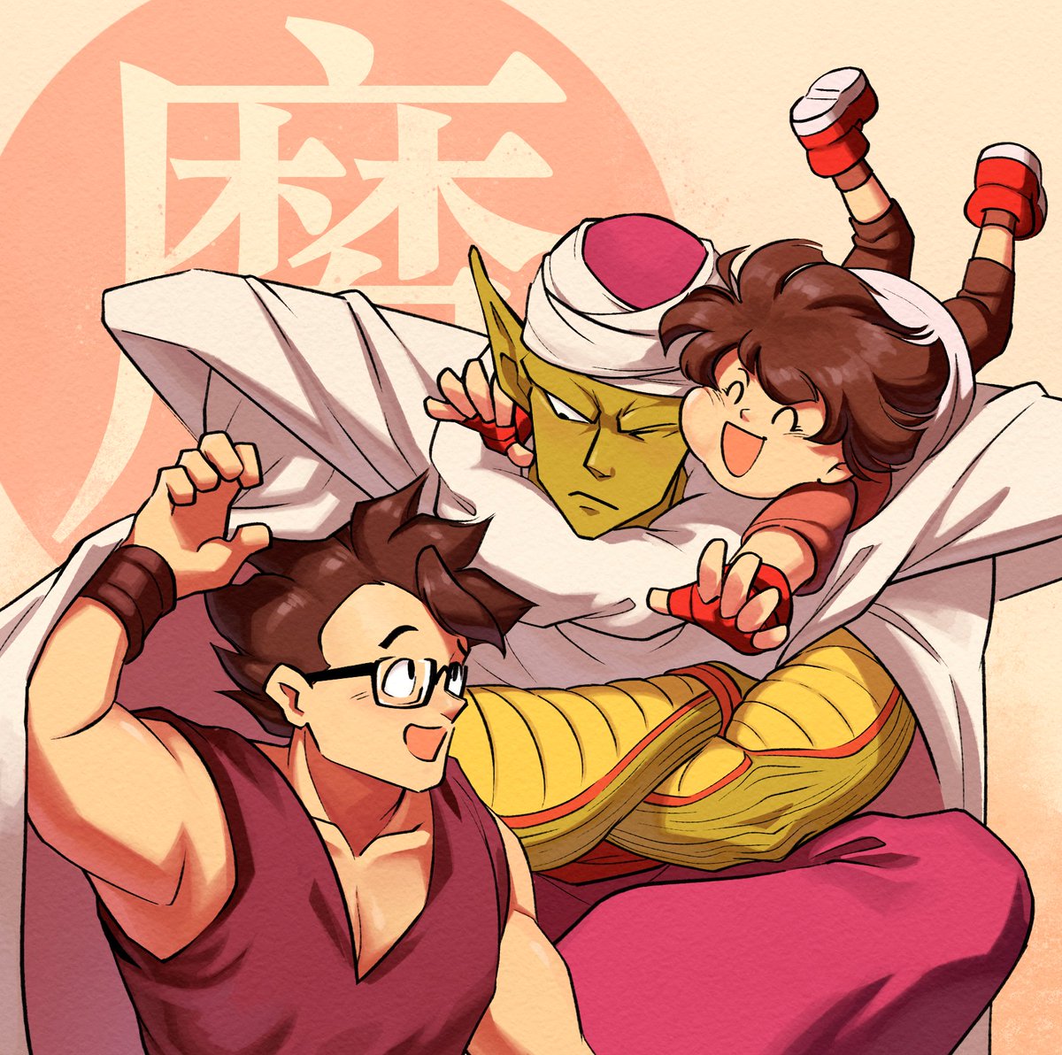 an unreasonable amt of my db sketches are just piccolo and his kids hanging out
#dragonball