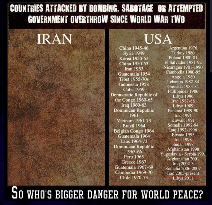 Justice_Seer's tweet photo. @georgegalloway Yeah, cos #Iran is such a threat...🙄🤨😳
#SaidNobodyEver!🤭⏬ https://t.co/SzgbEHXpjk
