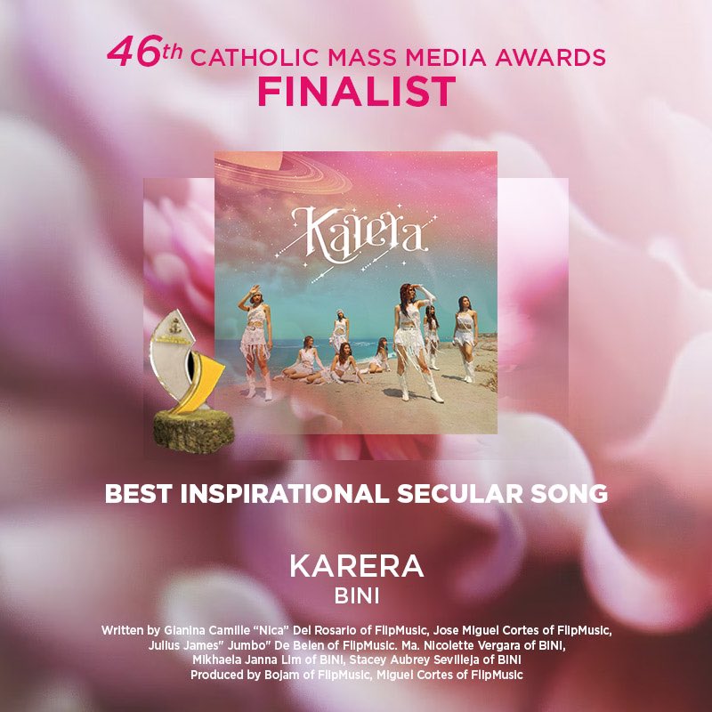 MORE WINNING DAYS (and years!) FOR OUR WALO ♾️

Hingang malalim lang tandaan, ika’y may hawak ng iyong hakbang 🥹🫂

Congratulations to our Nation’s Girl Group <a href="/BINI_ph/">BINI_PH</a> for being a finalist at the 46th Catholic Mass Media Awards for the song “Karera” as Best Inspirational