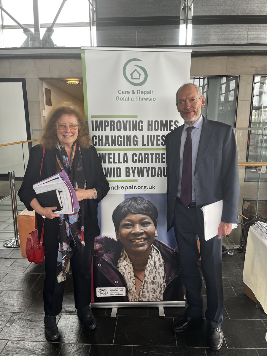Diolch yn fawr <a href="/JulieMorganLAB/">Julie Morgan MS</a> for popping along to celebrate 45 years of Care &amp; Repair and to hear about the work we are doing across Wales to support older people live safely and independently in their own homes.