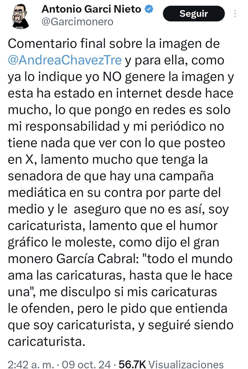 ZuritaCarpio's tweet photo. Se arrugó @Garcimonero y se tira al piso haciéndose la víctima. Dice lamentar la campaña contra @AndreaChavezTre, pero es parte de ella. También quiere lavarle las manos a @ElFinanciero_Mx, quizás porque teme ser despedido por su miserable conducta en redes sociales. https://t.co/hchLLjE7Zx