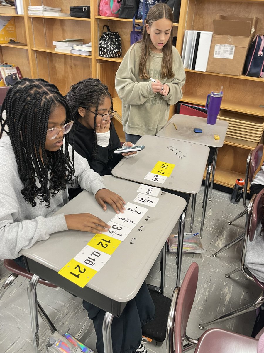E_Gardner6's tweet photo. Number line fun today, sorting, comparing, ordering , converting, thinking, finding equivalents. @ugmswolverines https://t.co/0I8H1PT5Kp