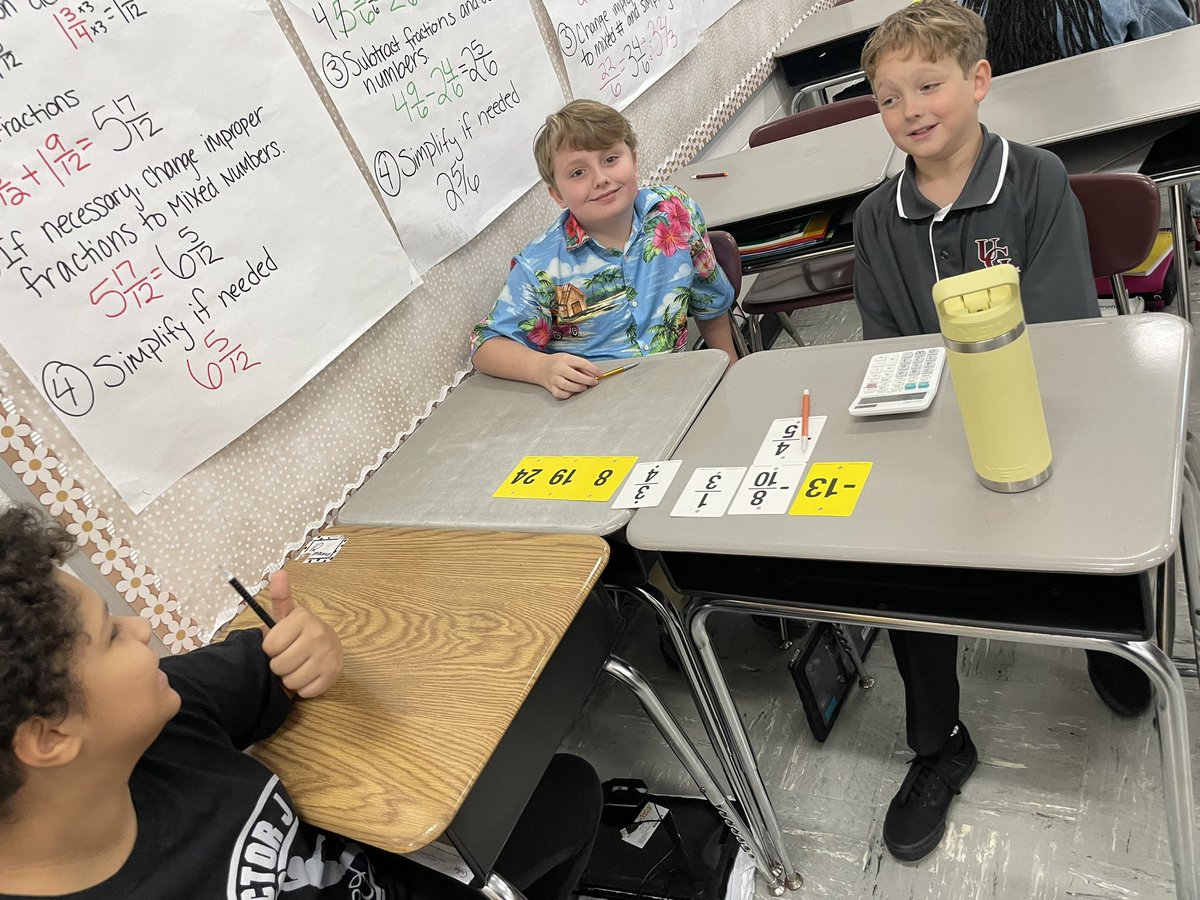 E_Gardner6's tweet photo. Number line fun today, sorting, comparing, ordering , converting, thinking, finding equivalents. @ugmswolverines https://t.co/0I8H1PT5Kp