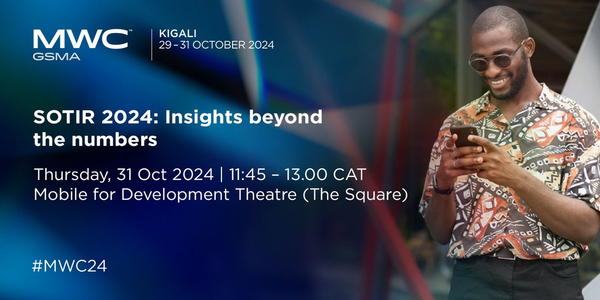 Join us at #MWC24 Kigali on 31 Oct, 11:45-13:00 CAT, to explore mobile money trends from #SOTIR2024. Industry leaders will share key insights on West Africa's growth. Don’t miss out! More info: ow.ly/alRh50THRqI