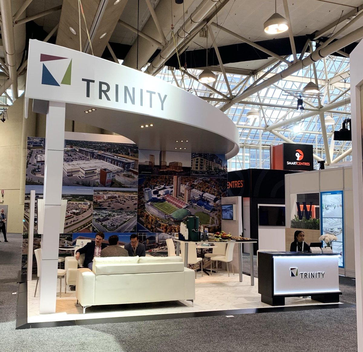 Trinity_CA_1992's tweet photo. After an incredibly successful first day, we're back for Day 2 of ICSC@Canada!

Our leasing team is in full swing this morning, engaging in productive discussions about Trinity's retail portfolio. If you haven’t had the chance to stop by yet, come visit us at booth #1813! https://t.co/Anlbk33tuc