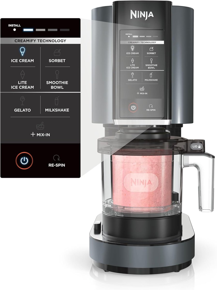 Ninja CREAMi, Ice Cream Maker, Ice Cream, Gelato, etc at 20% off -- JUST $159.99

amzn.to/3U3SKFj

#icecream #icecreammaker #ninja #ninjacreami #ninjacreamideals #ninjacreamideal #ninjadeals #ninjadeal #healthyicecream #kitchendeals #kitchenappliance #appliance #deals