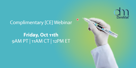 Join us and DenMat for a 1 CE credit webinar where you'll learn about optimizing periodontal therapy with recent innovations.

⭐All attendees will receive a special offer and promo code for a future purchase!

📅 October 11th
🕘 9:00 AM PT
👉 Register: bit.ly/3U11bB7