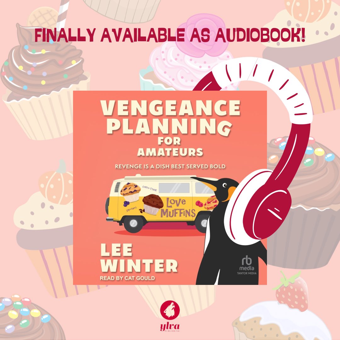 YlvaPublishing's tweet photo. The audiobook for "Vengeance Planning for Amateurs" by @LeeWinterOz is here! 🤭💞

Listen and laugh with Olivia &amp; Margaret on your next trip 🎧https://t.co/QFSfCgqEx4
#queeraudiobook #lesbianromanticcomedy #lesbianicequeen https://t.co/q1w52Y1XwU