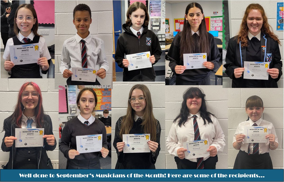 What a way to kick off the session with our September Musicians of the Month! 🏆 

A huge well done to all of you who received a certificate! 
Keep up the hard work! 🌟 
@GlenifferHigh
