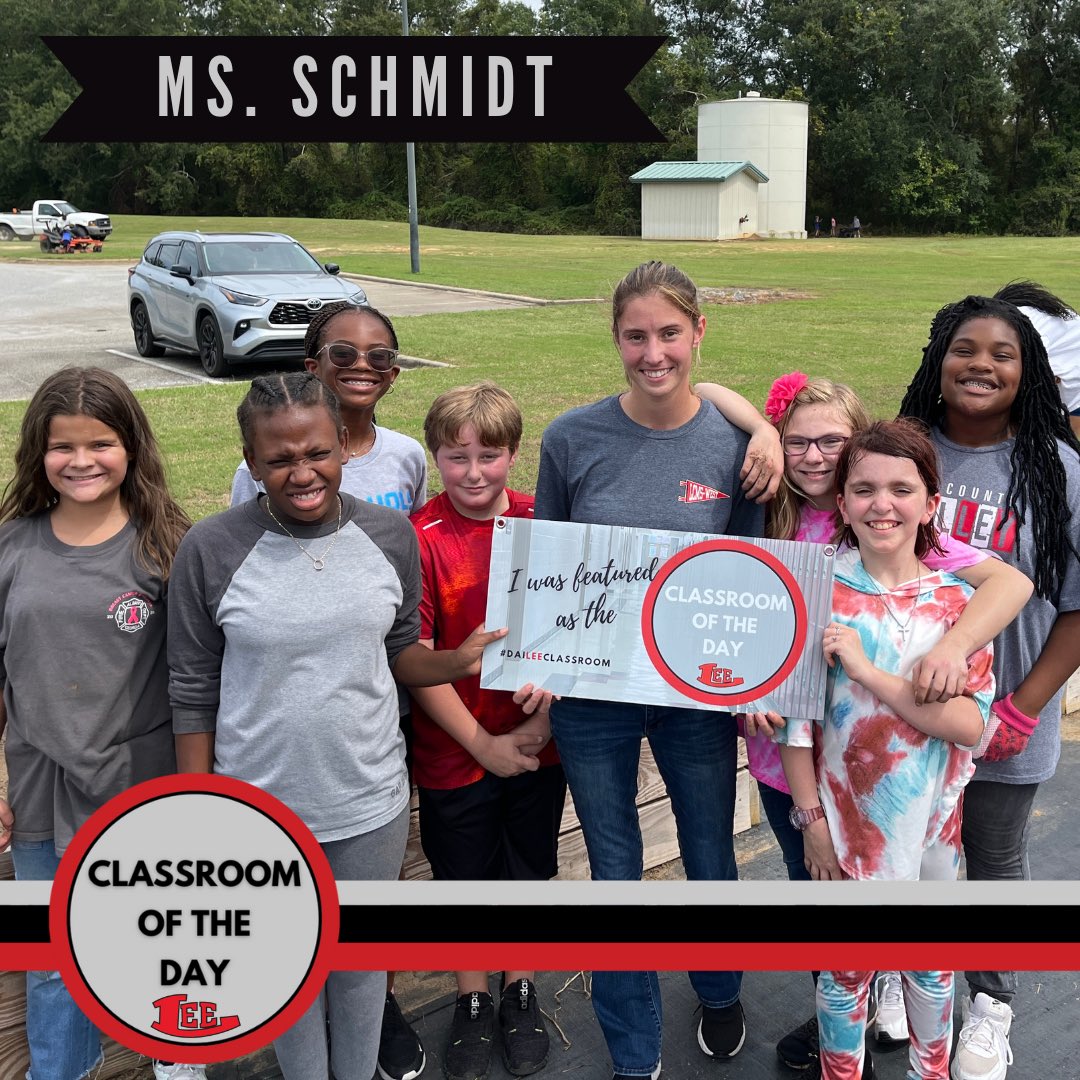 LeeCountySchool's tweet photo. Today’s #daiLEEclassroom is Ms. Schmidt’s Classroom!
Ms. Schmidt is a 6th grade Science, Social Studies, and drones teacher at Lee County Middle School - West. Ms. Schmidt has been teaching for 3 years.
Congratulations, Ms. Schmidt, you’re our #daiLEEclassroom

#eLEEvateLearning https://t.co/p7avd6LEPD