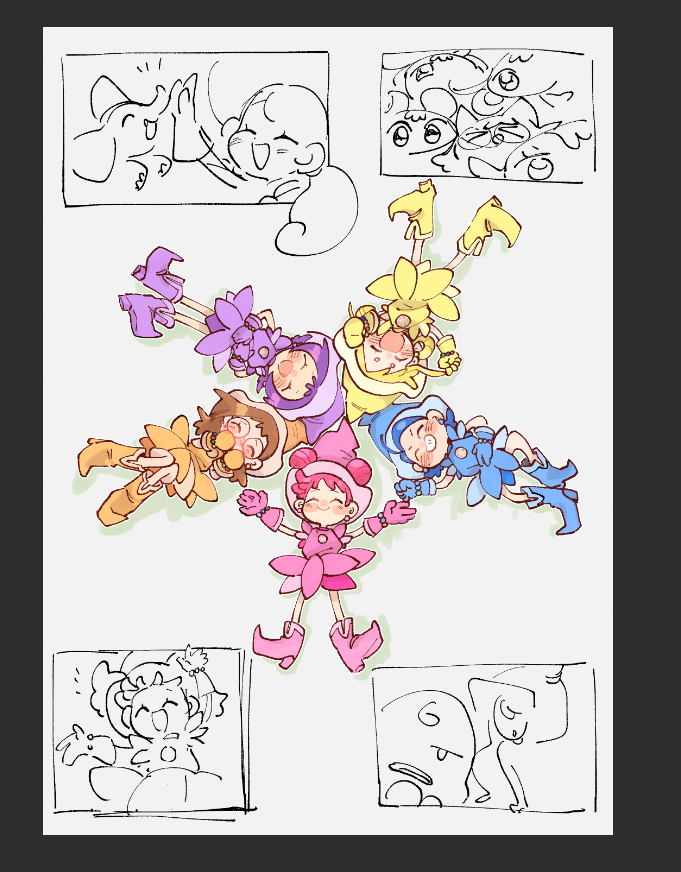i dont know if i should make a charm or a sticker sheet because it will be huge if it were stickers...