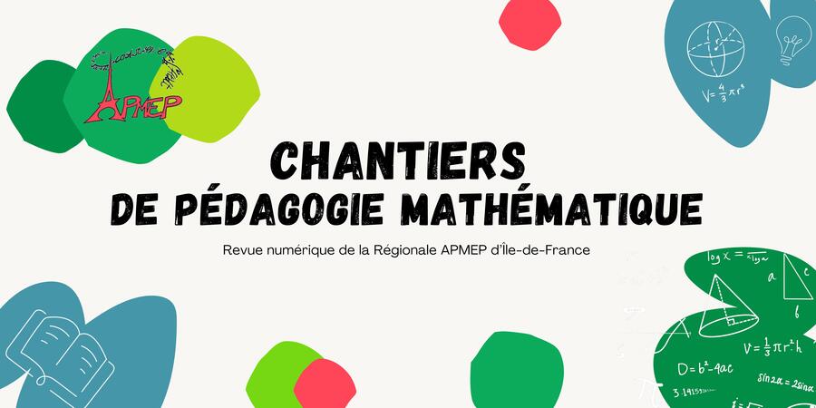Les Chantiers n°202 ont été publiés ! Bonne lecture.
apmep-iledefrance.fr/Sommaire-Chant…
On attend vos propositions d'articles pour le n°203.
