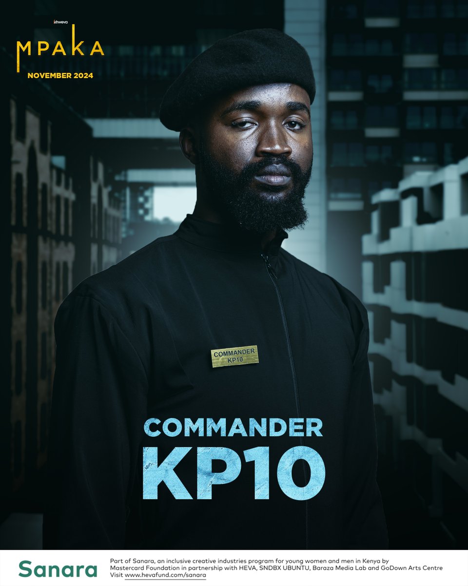 khweva's tweet photo. "Don't test me. Lest you know what I'm capable of."

- Commander KP10

@Mugambi69  will leave you... "divided", as he brings his stellar depiction of the Commander in MPAKA.👮🏿‍♂️

Get to it then... tickets are LIVE on our bio!! 🎟️🎟️
#MPAKAMusical 🎭
#Khweva2024
#CharacterReveal https://t.co/1M1vPSq0TM