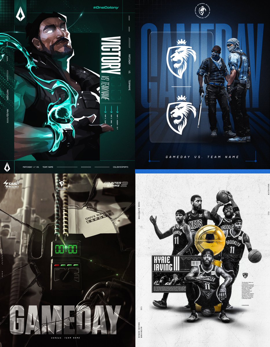 A bit late to #PortfolioDay

I'm Saad and I love to make E-sports and Social Media Posters.