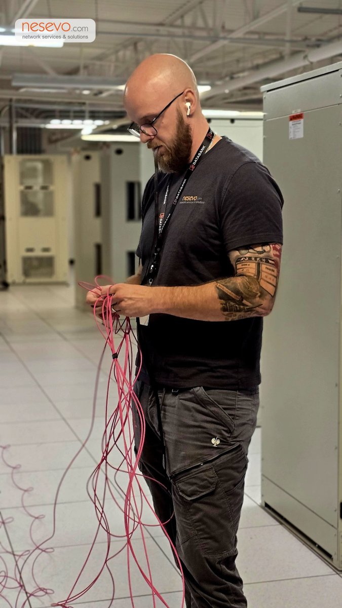 we recently completed a comprehensive #structuredcabling job for a major client!  
We handled 28 compute racks, installing both copper and fiber cables - each fully Fluke tested  and ready for the relocation of equipment from the old data center to the new. ✨ #cablewednesday
