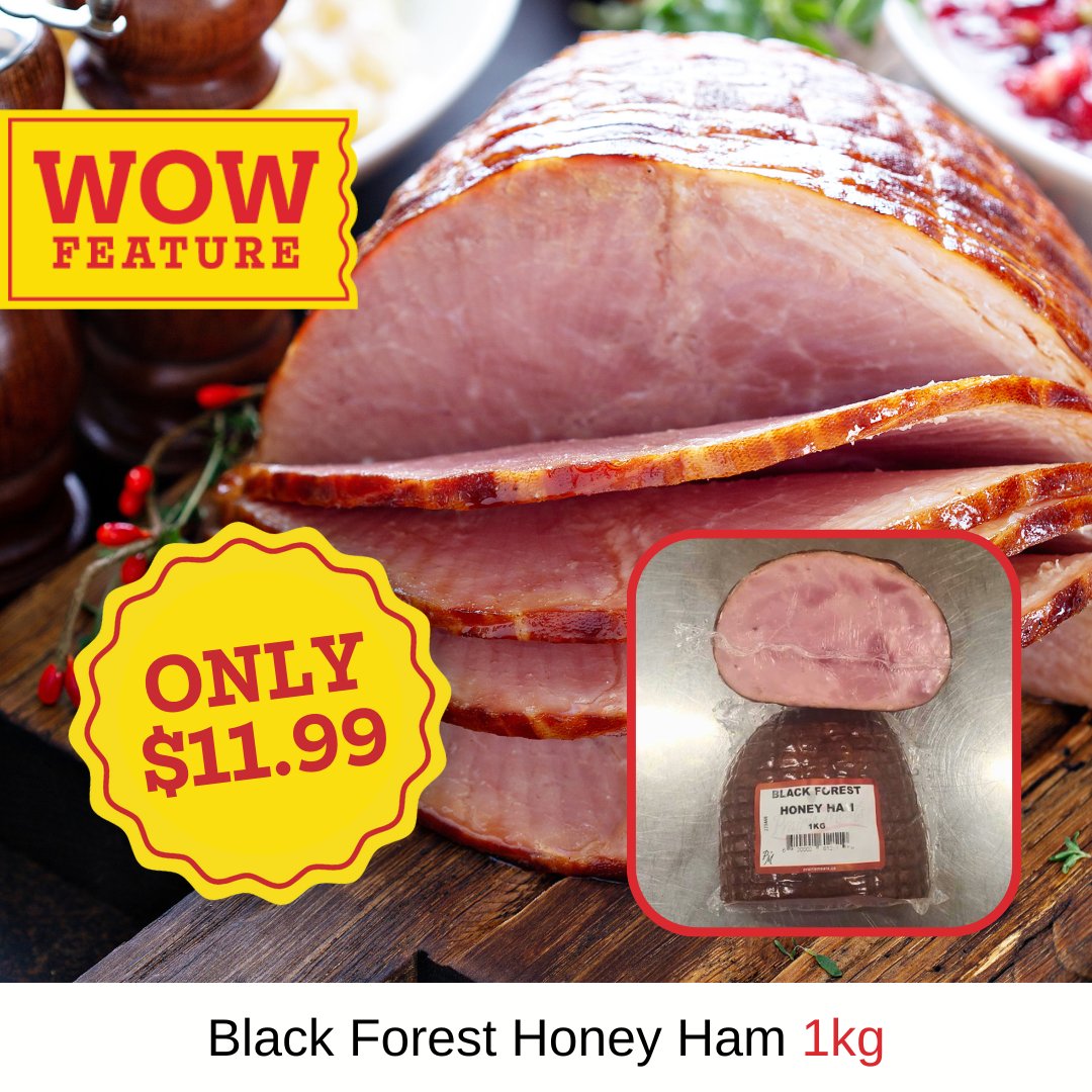PrairieMeats's tweet photo. From October 9 – 15, enjoy Prairie Meats Black Forest Honey Ham (1kg) for ONLY $11.99!  

While you’re at it, pick up your favourite sides like Perogies, Stuffing, and Cabbage Rolls, and your Thanksgiving feast is complete.  

Available in-store only, while supplies last. https://t.co/WXuwbCZOhc