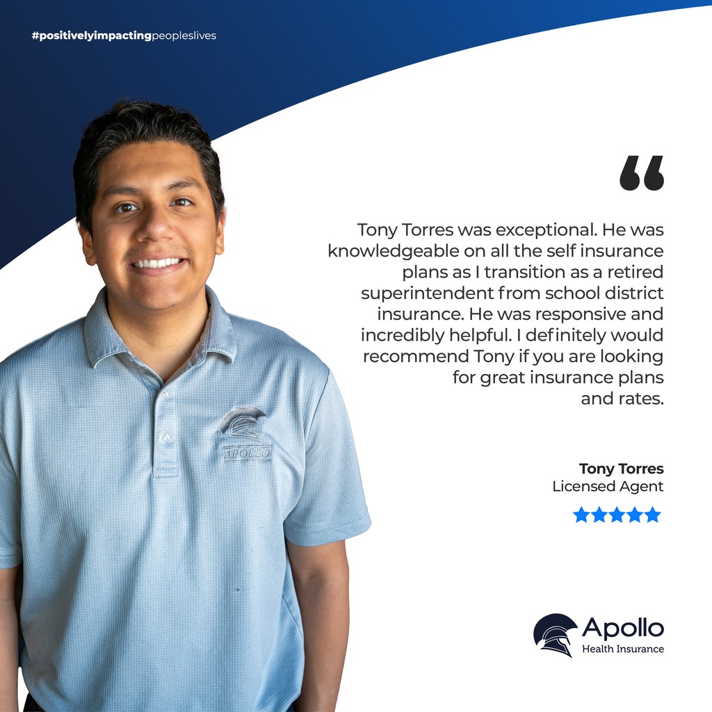 ApolloHealthIns's tweet image. We value client feedback as it helps us enhance our health insurance solutions. 

Ready to secure the right coverage? Get in touch with one of our licensed agents today ➡️ apollo-insurance.com/get-a-quote/

#ApolloFights4You #ApolloHealthInsurance