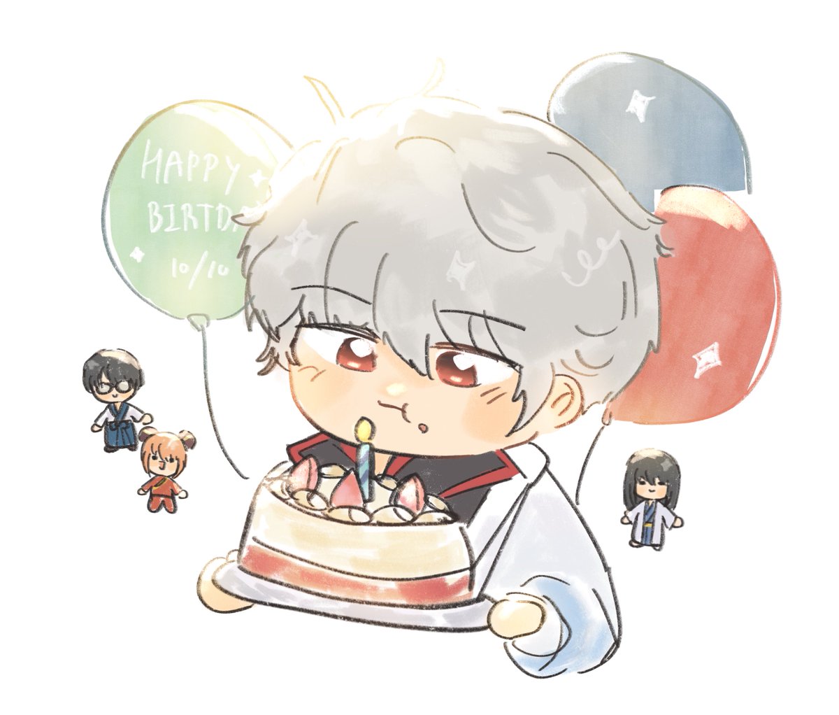 enjoy eating〜 🎂
#坂田銀時誕生祭2024
#坂田銀時生誕祭2024