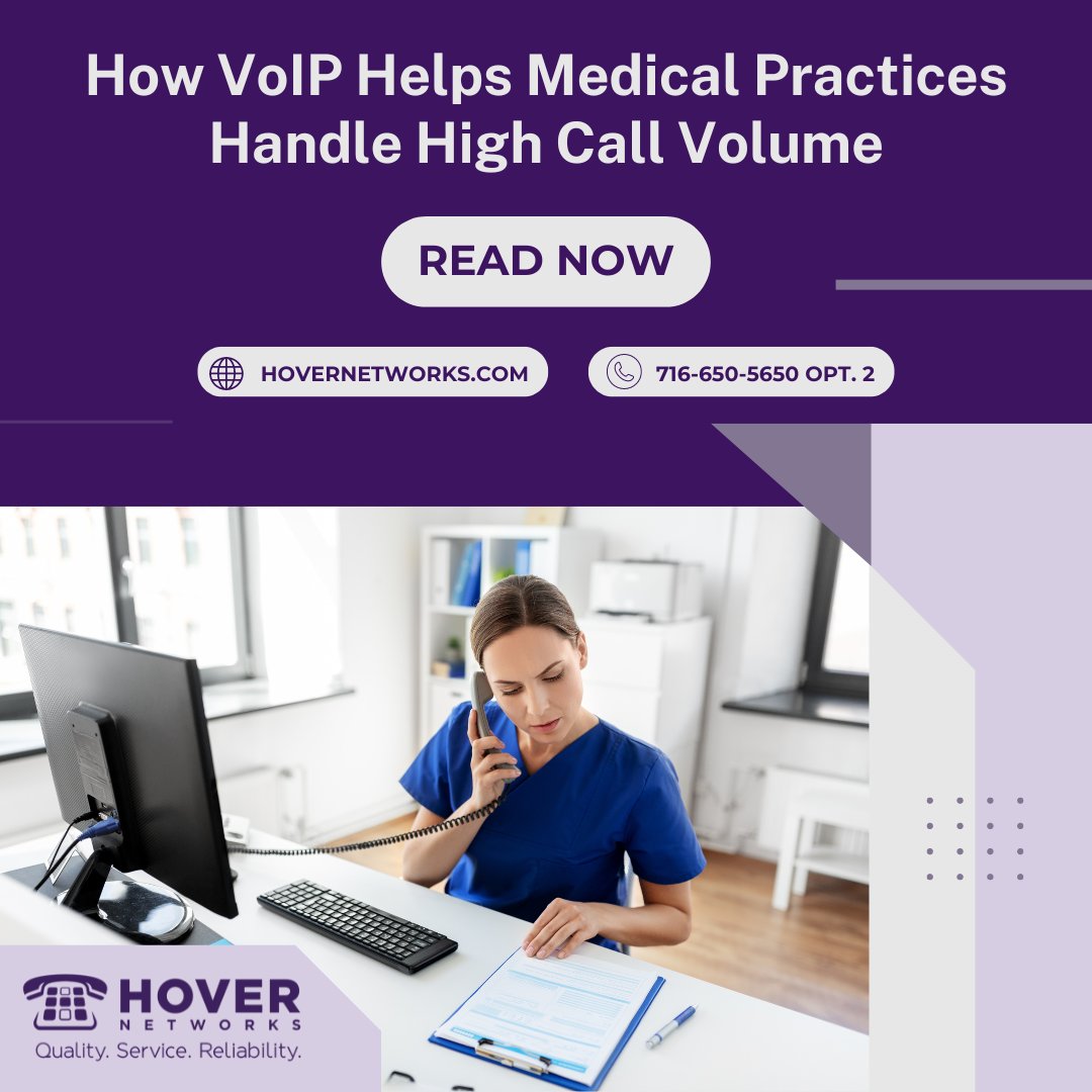Hover_Networks's tweet photo. Struggling with high call volumes during the busy back-to-school season? 📞 

Check out our latest blog to discover how Hover Networks can help your medical practice manage patient communication efficiently

🔗 https://t.co/7Iw4J6gtTX

#VoIP #PatientCare #CustomerExperience https://t.co/cIIhOTmVST