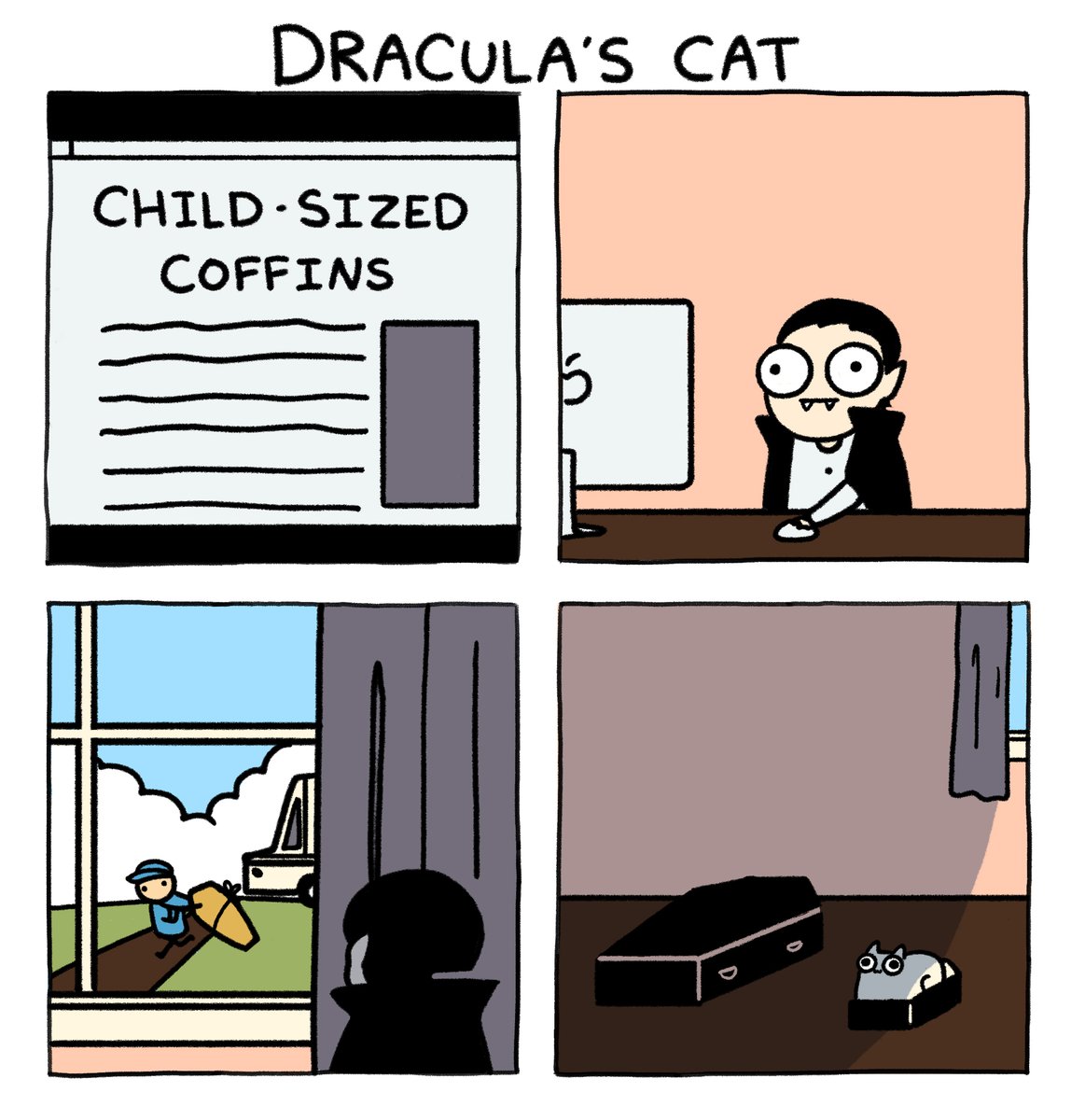 Dracula's Cat now in full color! Probably my favorite Halloween comic I've ever made. :)