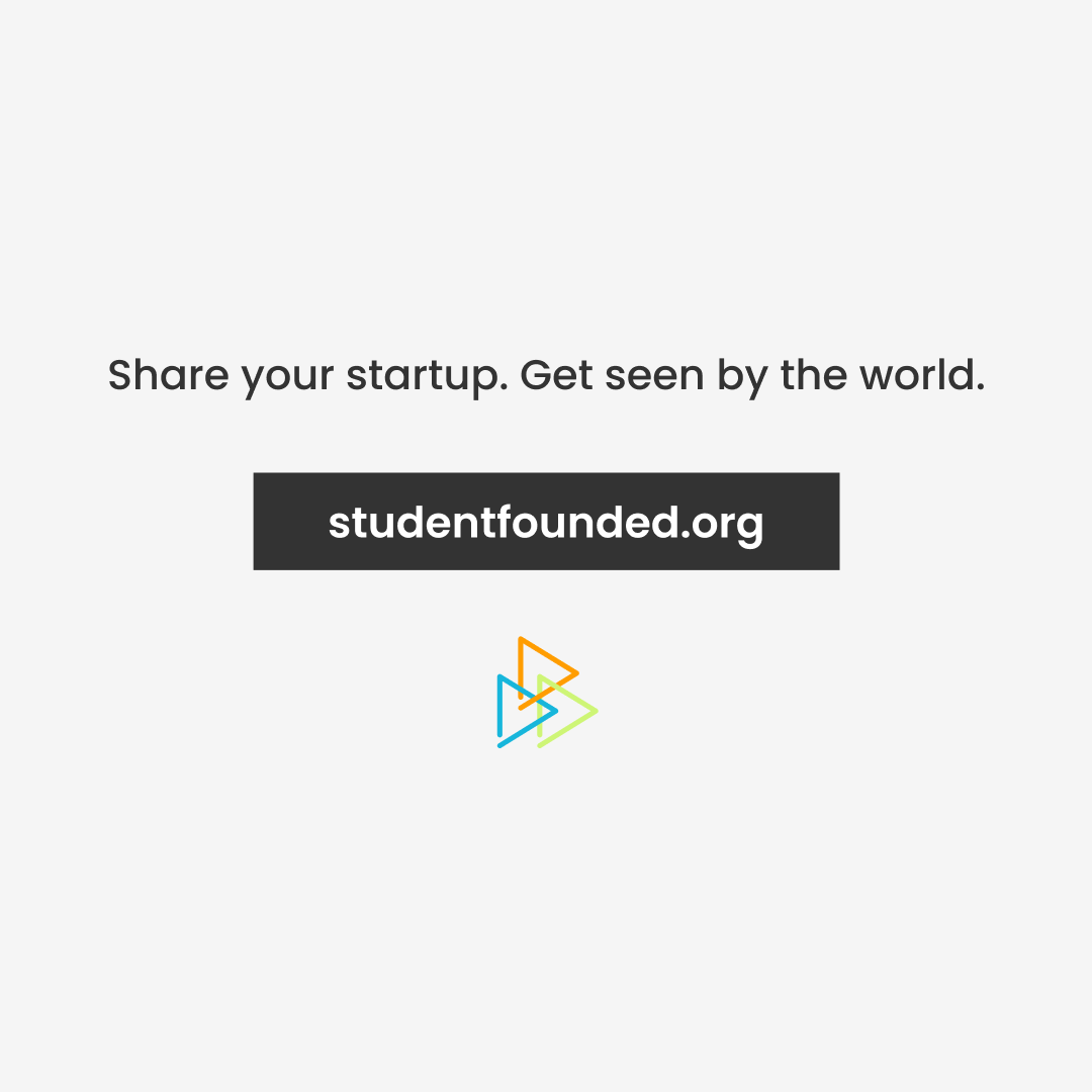 Building a startup is hard work, but submitting it to studentfounded.org isn’t! 🐶🎉 Are you a currently enrolled college student with a startup, or did you found your startup while in college? Submit a listing to studentfounded.org and get seen by the world 🌎

#STRT