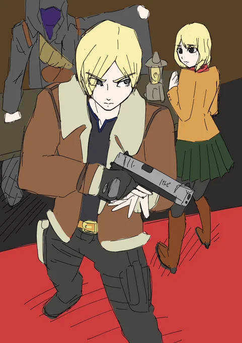 こういうの描きたいラフ 
