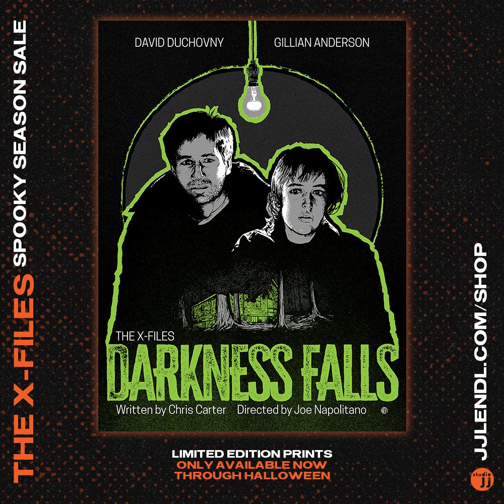 Beware the darkness. My poster for the creepy X-Files episode "Darkness Falls" is out now. #TheXFiles