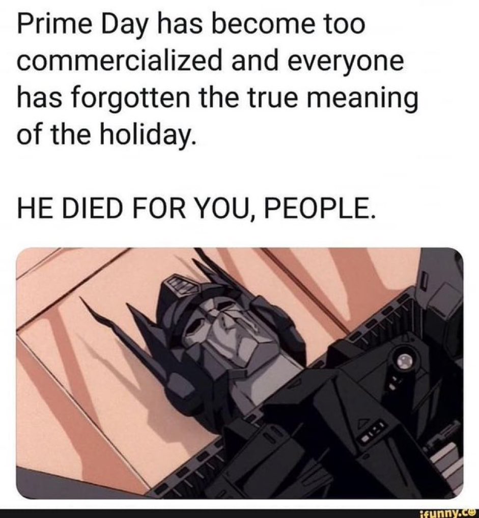 mask_bastard's tweet photo. Never forget what Optimus did on Prime Day in the 80s 😭 https://t.co/nCcPy3L6xq