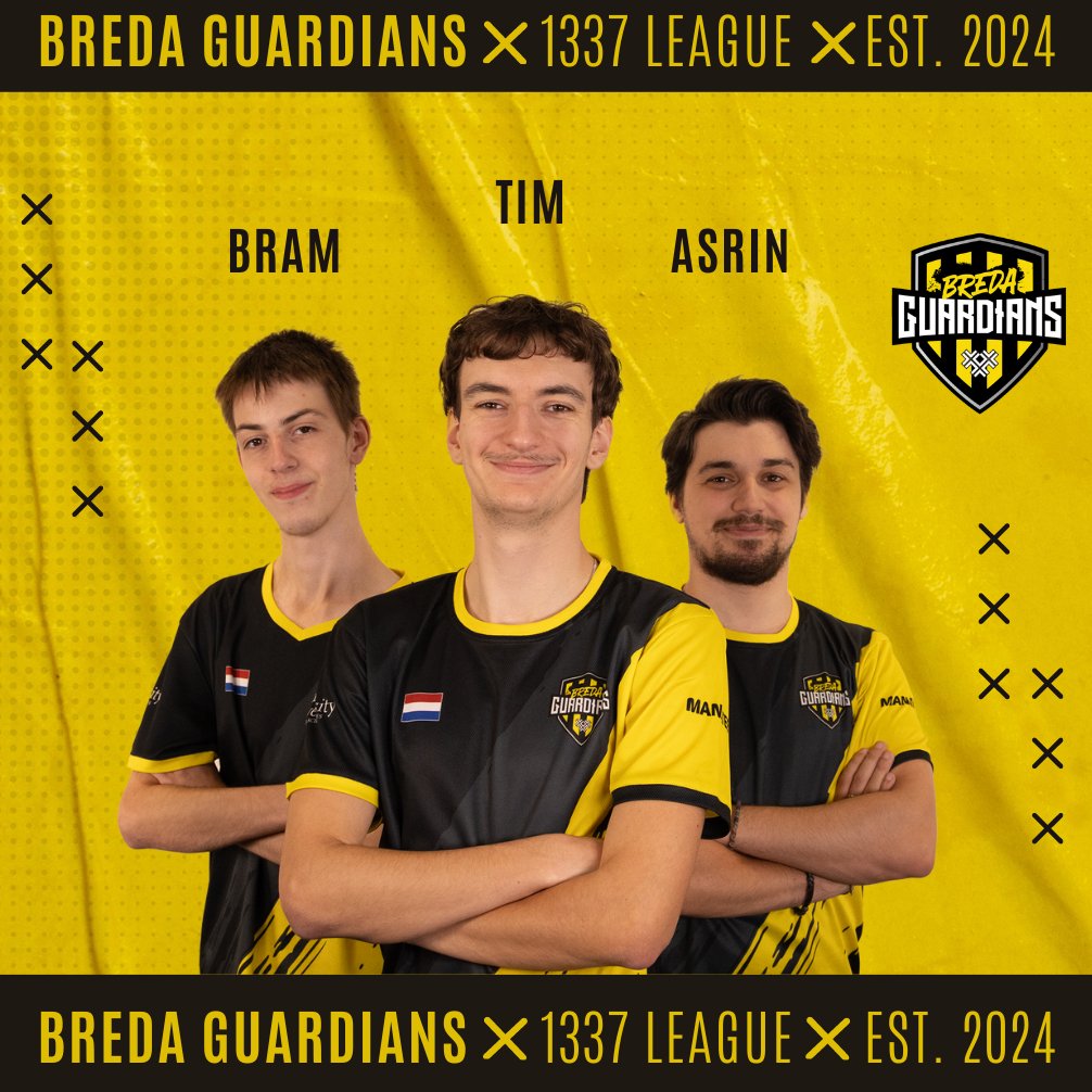 BredaGuardians's tweet photo. This Sunday, Bram, Tim, and Asrin will represent Breda Guardians in the 1337 League. Ready to take on the competition and give it their all!๐ช Letโs cheer them on!
#BredaGuardians #1337League #mConEsports #NACpraat #BredaUniversityAS #Esports #GamingEvent #EAFC25 https://t.co/PVDWSIQEhX