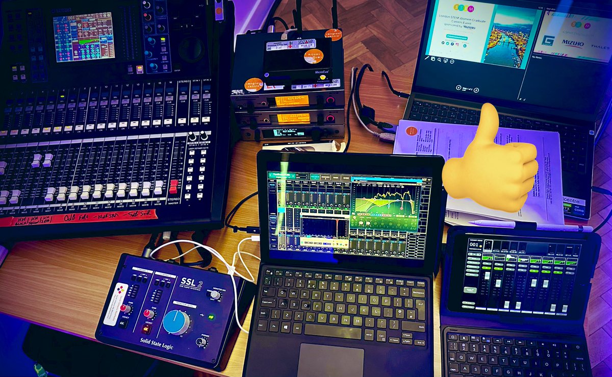 On the live sound mix today in London for <a href="/STEMWomenEvents/">STEM Women Events</a>. It dawned on me that even though I’ve worked in media for over 20 years, I have only worked with a handful of female sound engineers. A job worth thinking about. @CongressCentre <a href="/YamahaAudioUK/">YamahaAudioUK</a> <a href="/waves/">Justin Waves</a> <a href="/solidstatelogic/">SSL</a>