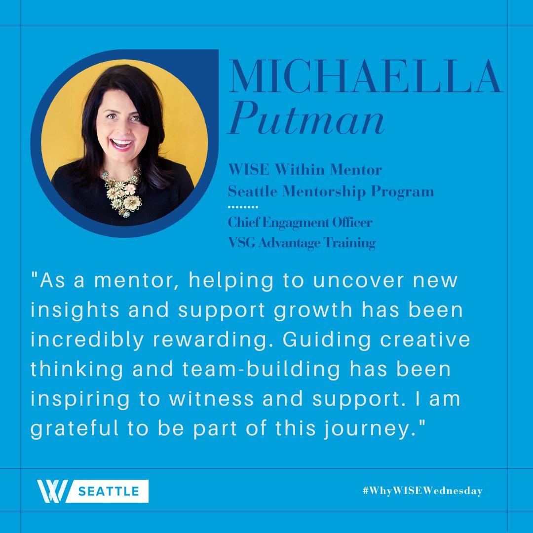 It’s #WhyWISEWednesday! 🌟 Chelsea &amp; Michaella share how the WISE Within program supports growth in leadership, collaboration, &amp; creativity! #Mentorship