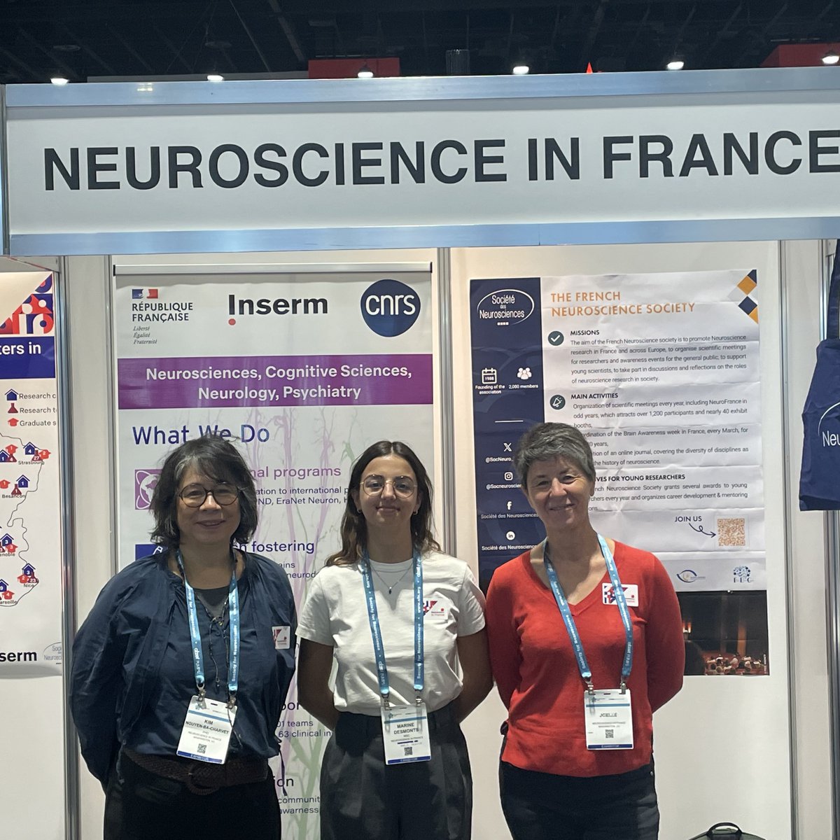 IT__neuro's tweet image. 📢 Last day of #SfN24!
Last chance to meet us on stand #1832 and get information on #neuroscience research in France 🇫🇷!
We look forward to seeing you! 😃