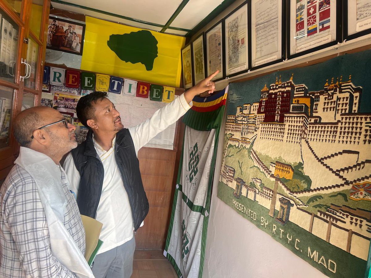 The Tibetan Youth Congress Vice President <a href="/TTargyal/">Tashi Tarhyal</a> &amp; Joint Secretary <a href="/khagong/">tsering chomphel</a> welcomed Shri Anil Hegde, former Rajya Sabha MP from Bihar &amp; member of JDU, at the TYC office. They engaged in a meaningful discussion about the organization's activities &amp; the dire situation in Tibet.