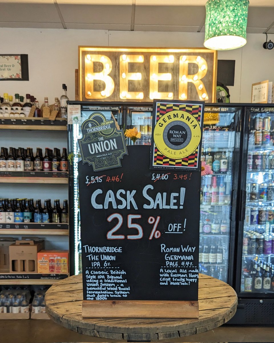MKBiergarten's tweet image. Our Cask sale is still on!

Now til we run out, don't miss out on £3.45 pints!

If cask isn't your thing, we also have a beautiful keg New Zealand pale ale from everybody's favourite @trackbrewco fresh on this afternoon 👌

Open 4-10. Cheers! 🍻
#MKBiergarten #caskale #cheapbeer
