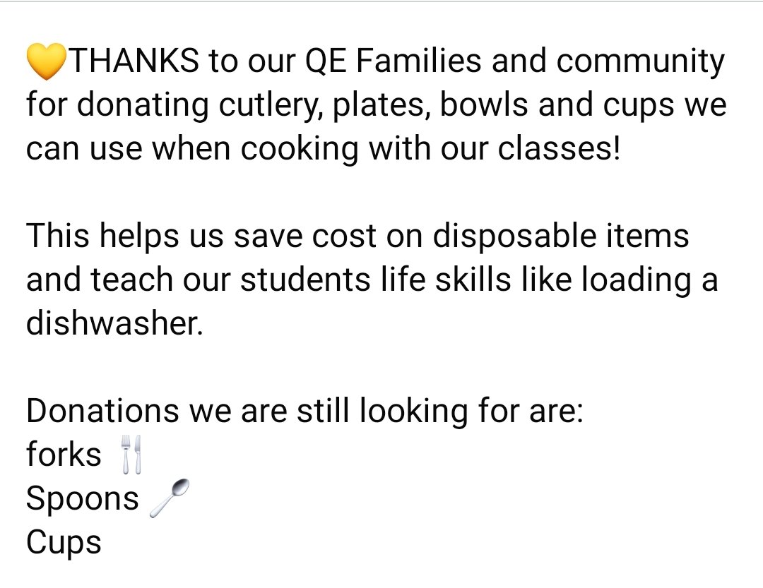 💚 <a href="/qesarnia/">@QESarnia</a> Our Snack Program/cooking classes are Environmentally Friendly! Our Goal:🏆Gold Standard for the <a href="/OSNPLambton/">OSNP-Lambton</a>.
In an effort to waste less, we have our Snack Program food on trays and will use reusable plates &amp; cutlery. <a href="/LKDSB/">Lambton Kent DSB</a>  #kidswhoeatwelldowell 
#lifeskills