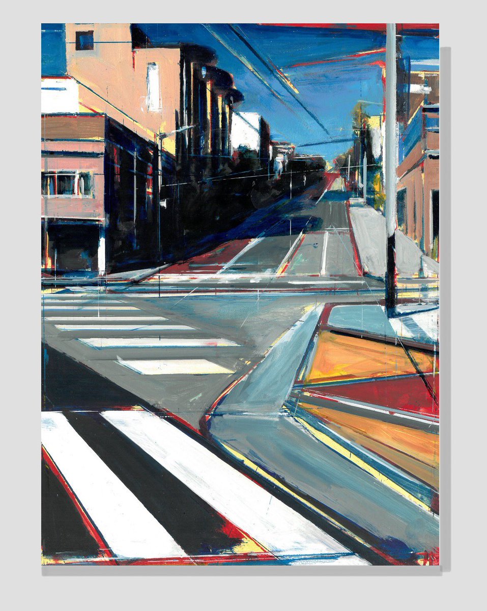 SOLD ‘Downtown San Francisco’ (40 x 30cm), oil on board. ⁣
⁣
This artwork from my ‘In Transit- USA’ series is off to a collector in Cornwall.