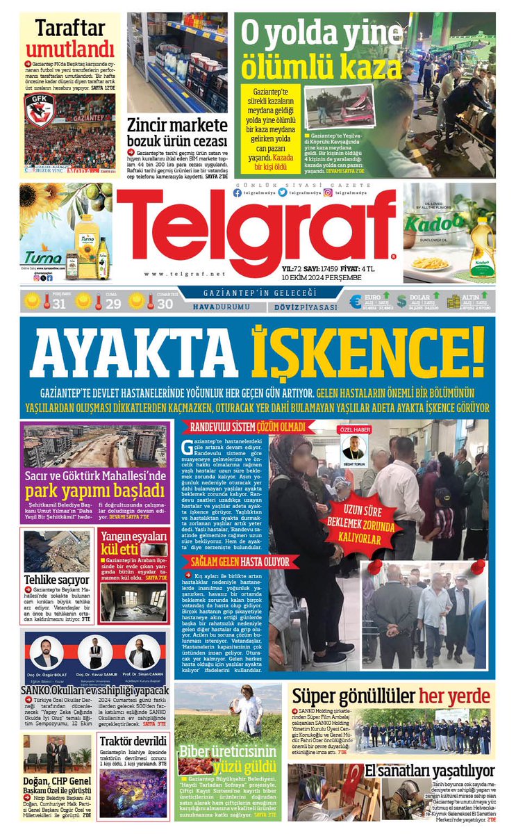 telgrafmedya's tweet photo. Telgraf 1. Sayfa / Detaylar için https://t.co/7IZTn6hozj https://t.co/8tJf2on73x