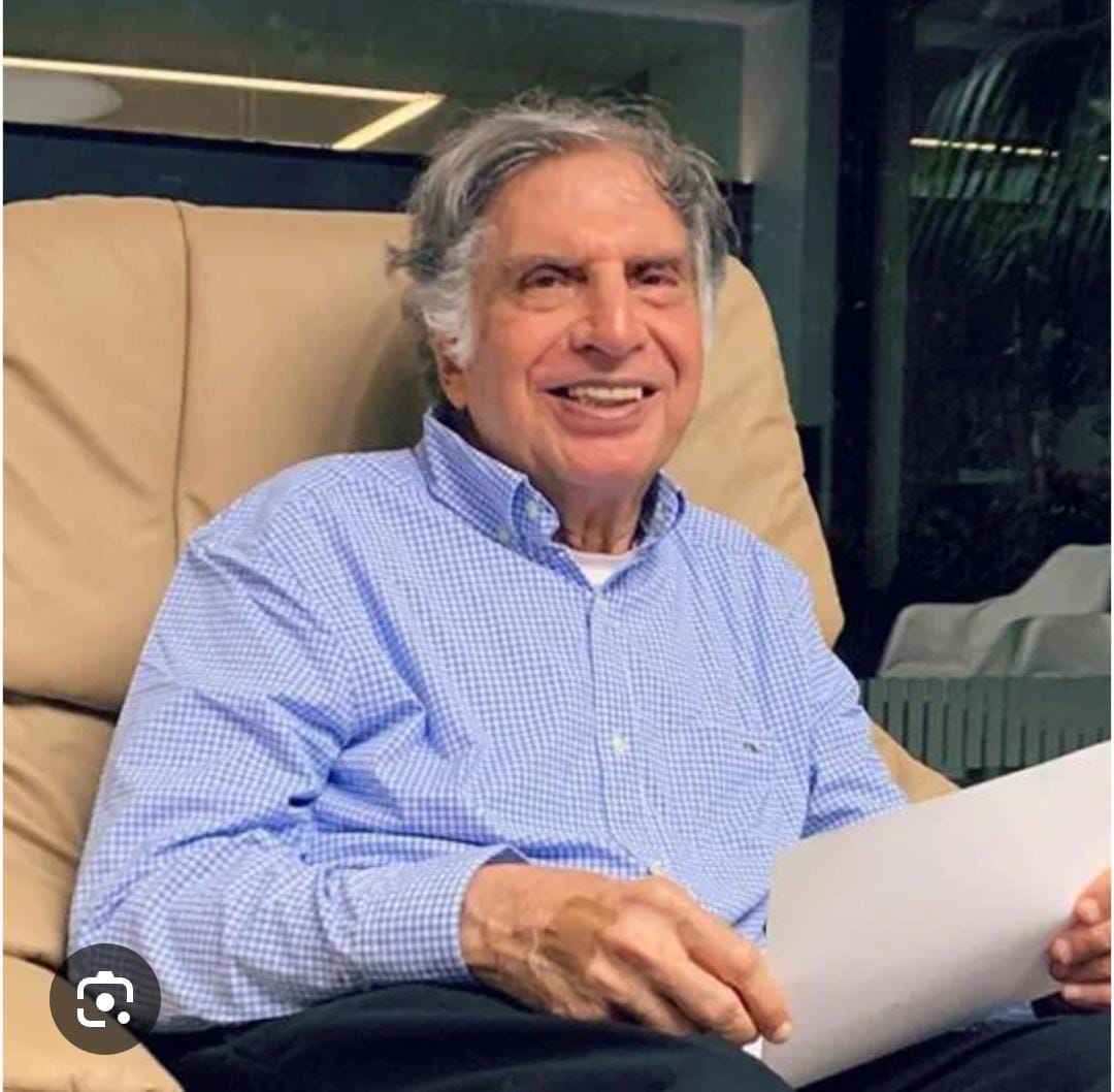 ShubhamKPathak's tweet photo. Ratan Naval Tata, noted industrialist, philanthropist, and former Chairman of Tata Sons breathed his last on Thursday at Breach Candy Hospital in Mumbai
@RNTata2000
🙏Rip🙏 https://t.co/BO3sv7E5Hd