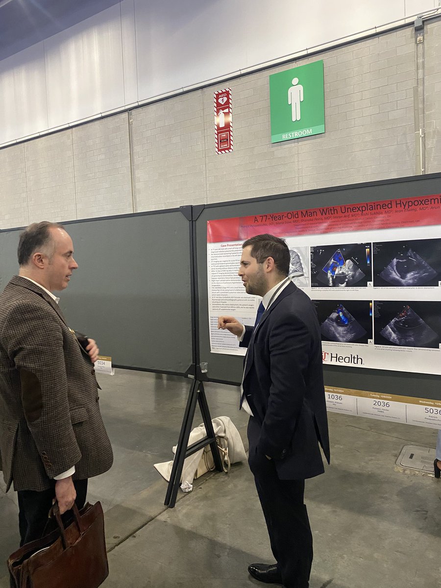 CincyIntMed's tweet photo. Another excellent case presented by our talented PGY-2 @pjpasqualicchio, with guidance from his mentor Dr. Arun Jose! 🌟 A fantastic way to wrap up @accpchest 2024! #CHEST2024 @CincyIM https://t.co/ZN0FCAwfGr