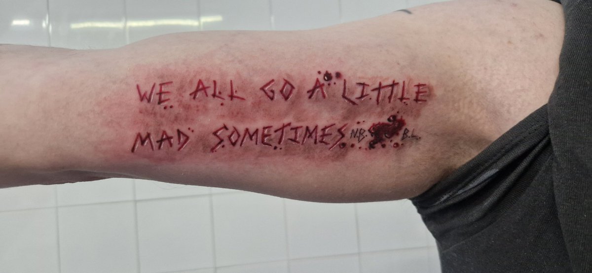 ChrisScream81's tweet image. My favourite scream tattoos. Post my other in the comments. Love to know what u think. #HorrorCommunity is thee absolutely best 🖤💜