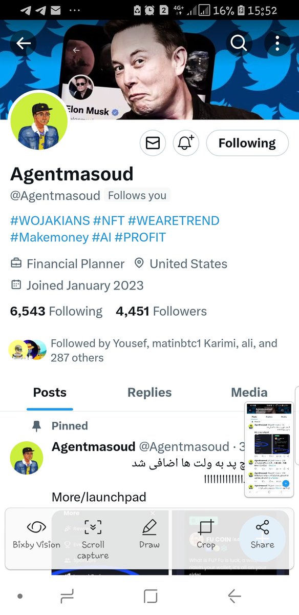 allert1372's tweet photo. 🚨توجه🚨 برید به پست های مسعود محمدی دقت کنید. خود او تسک ��ا را کامل انجام نداده است و فقط تعداد کمی پست تبلیغاتی گذاشته است. ولی شما را تش��یق میکند که تبلیغات کنید. به تاریخ پست هایش دقت کنید.  او کاملا غرق در پول بوده و حتی ممکن است تا الان از کشور خارج شده باشد.❌⚠️ https://t.co/Vs9GYxzCLw