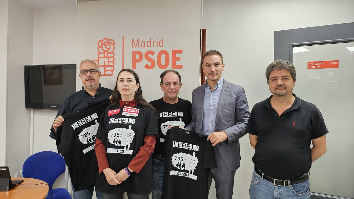 FscTeleco's tweet photo. #NoEREMasOrange
#CCOO y #USO solicitando apoyo a Juan Lobato del #PSM PARTIDO SOCIALISTA DE #MADRID 

¡ ESTÁ PASANDO ! https://t.co/ke8BoMkOg4