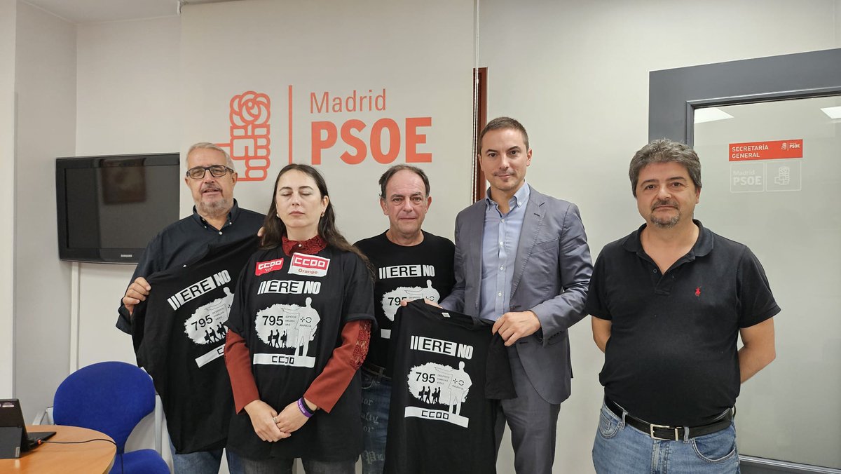 FscTeleco's tweet photo. #NoEREMasOrange
#CCOO y #USO solicitando apoyo a Juan Lobato del #PSM PARTIDO SOCIALISTA DE #MADRID 

¡ ESTÁ PASANDO ! https://t.co/ke8BoMkOg4