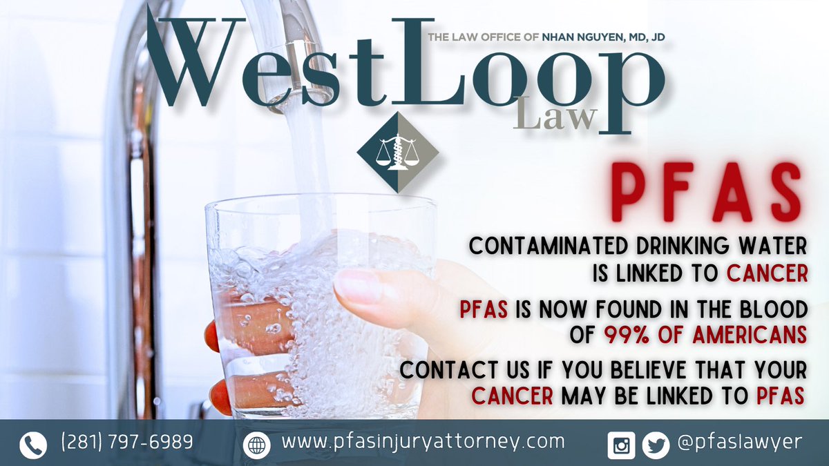 Mac Reed III (@mister_mr3) on Twitter photo The link between #cancer and #PFAS
"Forever Chemicals" in water is alarming. If you believe your cancer is related to PFAS, contact <a href="/pfaslawyer/">Pfas Injury Attorney - Lawyer & Trained Doctor</a>.
pfasinjuryattorney.com
(281) 797-6989 The link between #cancer and #PFAS
"Forever Chemicals" in water is alarming. If you believe your cancer is related to PFAS, contact <a href="/pfaslawyer/">Pfas Injury Attorney - Lawyer & Trained Doctor</a>.
pfasinjuryattorney.com
(281) 797-6989