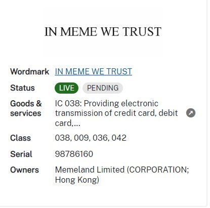 IN MEME WE TRUST 🙏