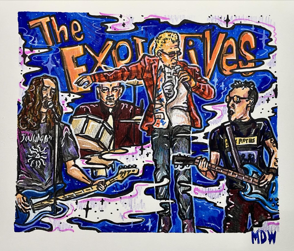 Cool new artwork,  maybe  a small T Shirt run or  one off posters.  Many Thanks Matt Warnes.
