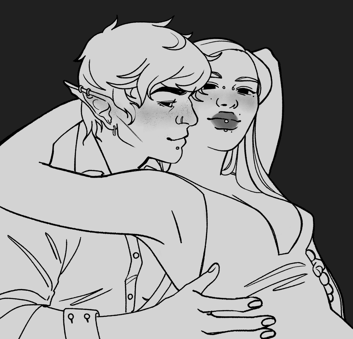 capysuit's tweet photo. drew a couple for lesbian day yesterday https://t.co/UULrtygjRo